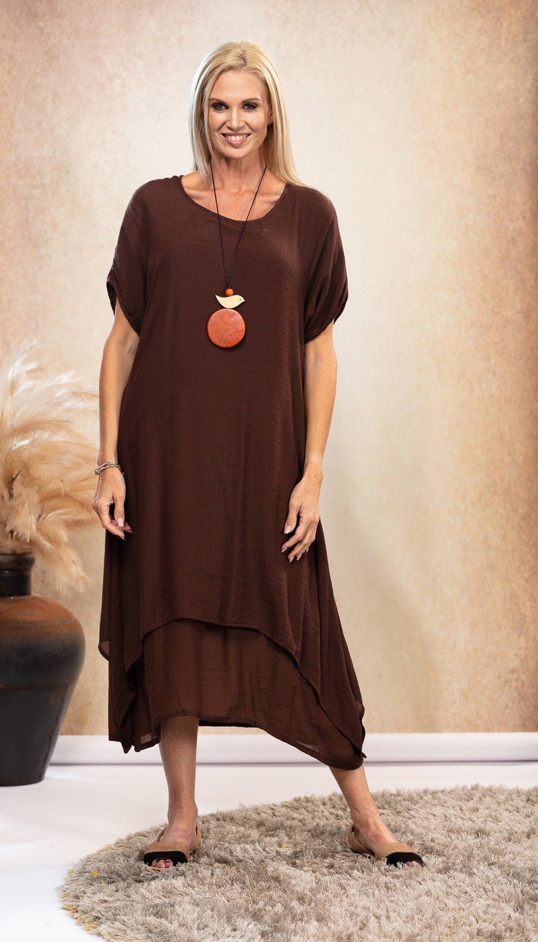 Lavinia | Chocolate Maxi Dress