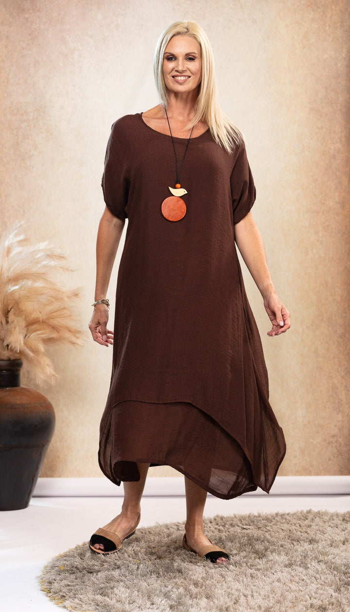 Lavinia | Chocolate Maxi Dress