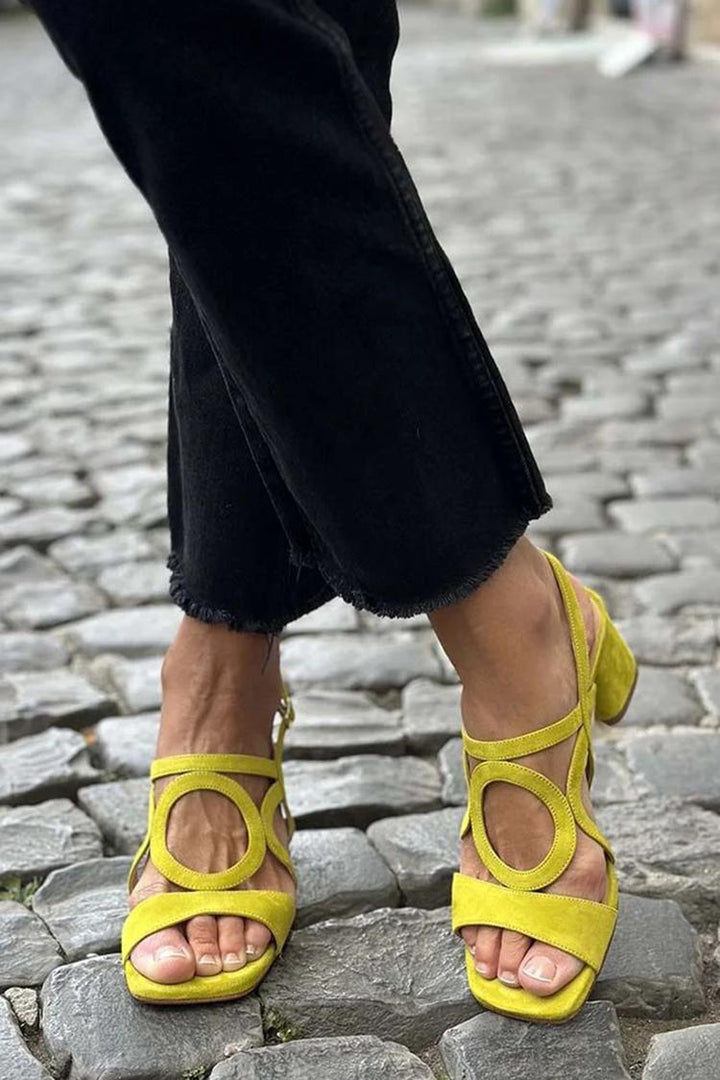 Narelle | Effortless Yellow Summer Sandals