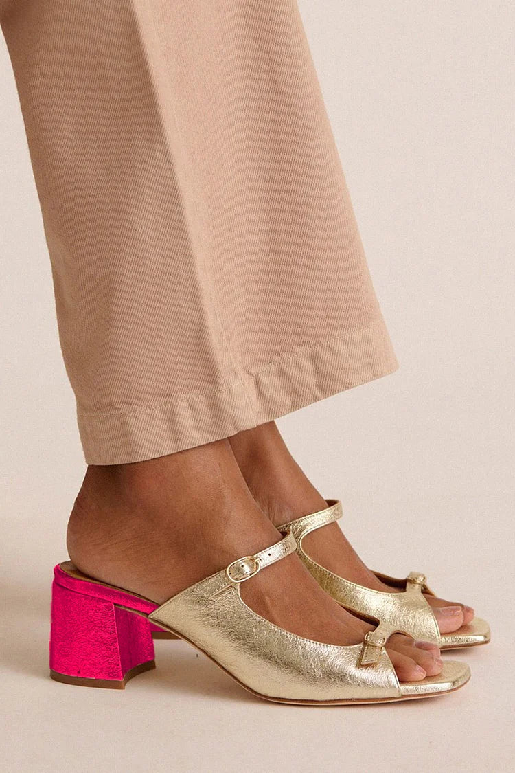 Tarnia | Effortless Gold Summer Sandals