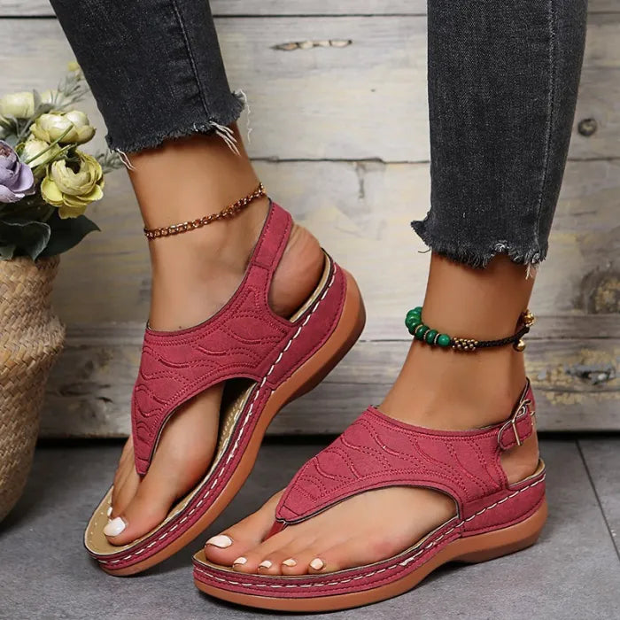 Gale | Ankle Strap Thong Sandals