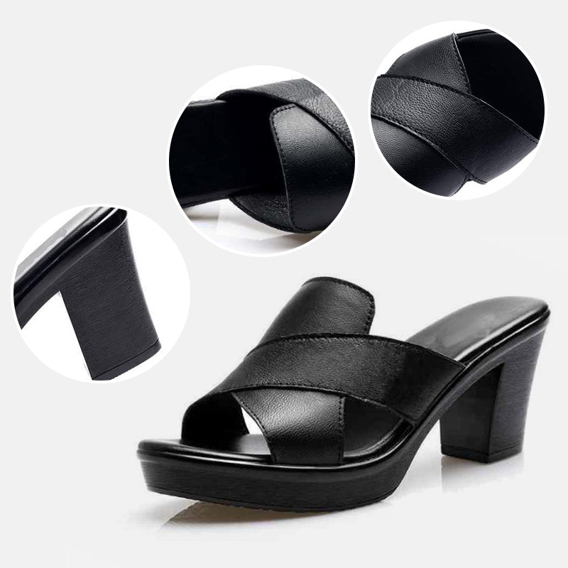 Deni | Effortless Green Summer Sandals