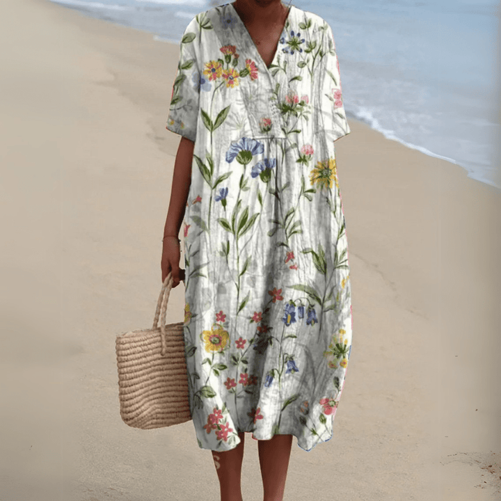 Nathalie | Elegant Floral Dress