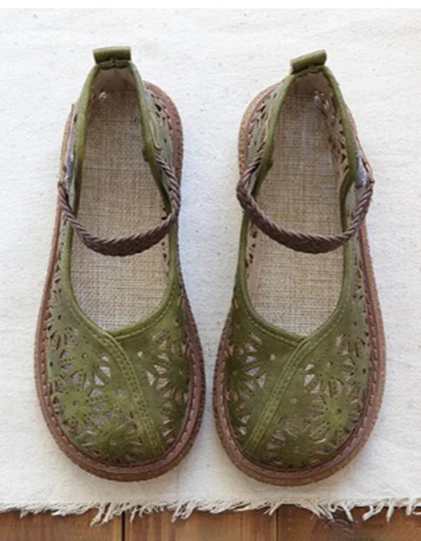 Elke | Laser Cut Slip-On Shoes