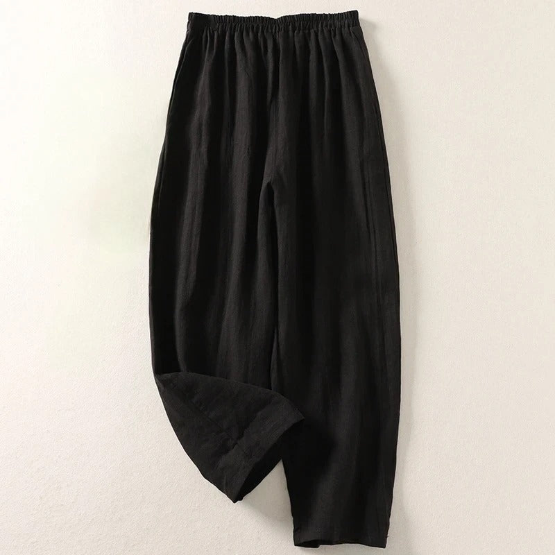 Maggie | Breezy Cotton Linen Wide Leg Pants