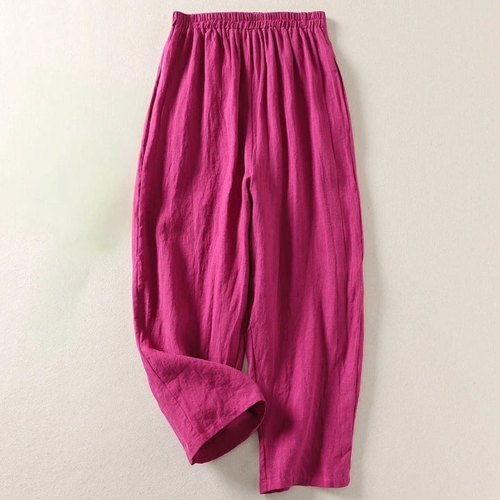 Maggie | Breezy Cotton Linen Wide Leg Pants