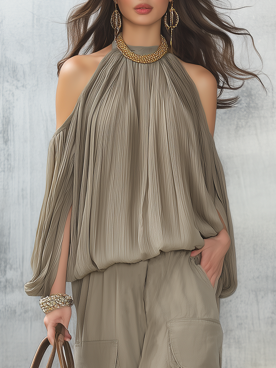 Holly | Pleated Boho Short Set