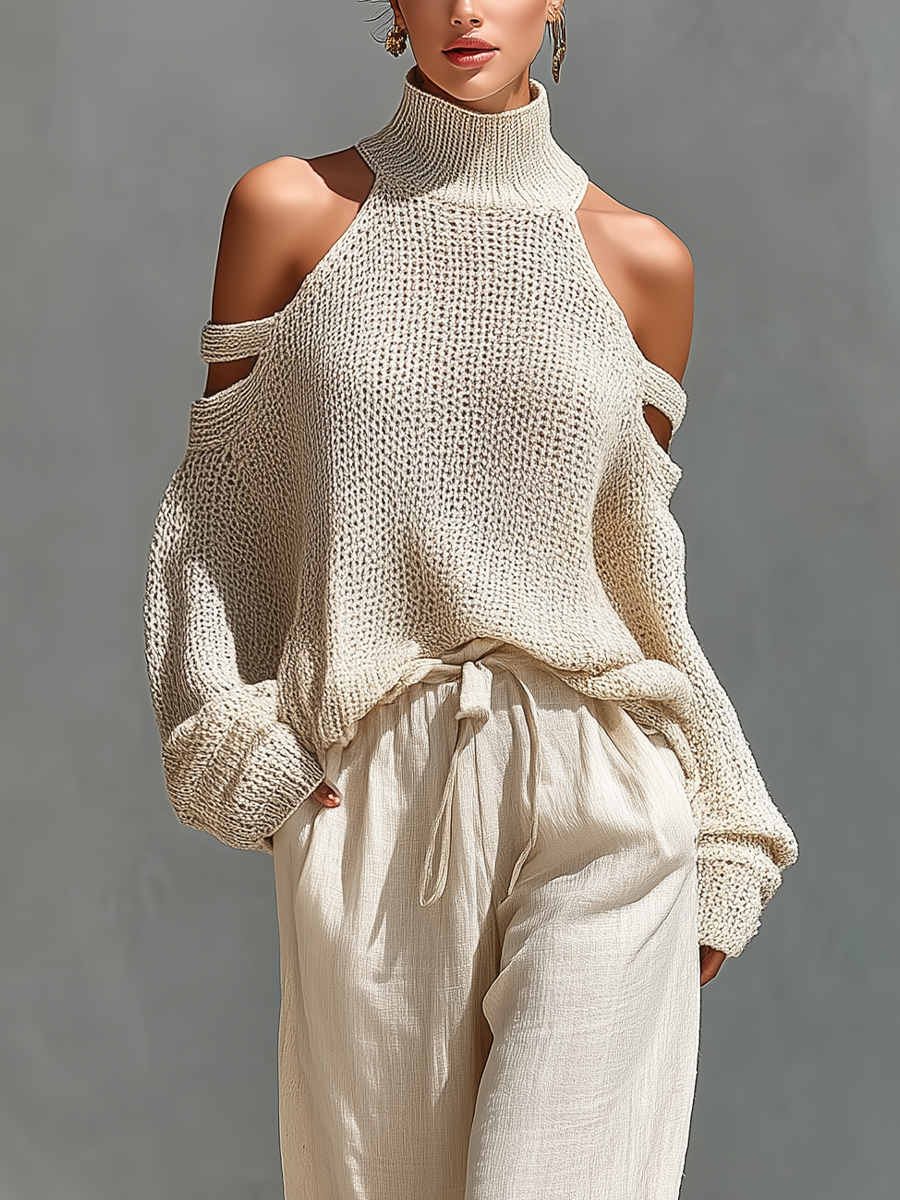 Sophie | Beige Knit Set