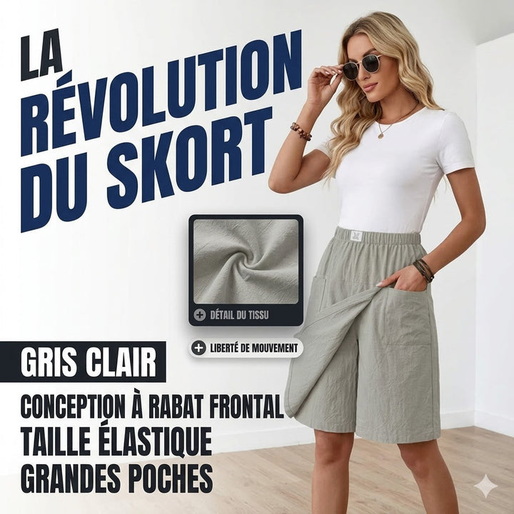 Winsome | Active Elastic Waist Skort with Pockets