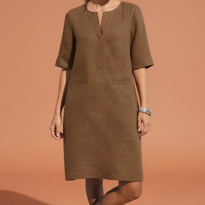 Marlowe | Refined Shift Dress with Elbow Sleeves