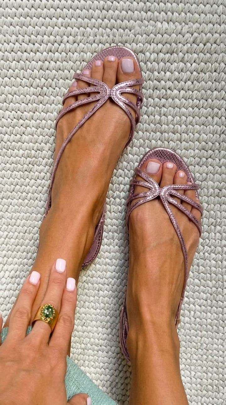 Etta | Effortless Gold Summer Sandals