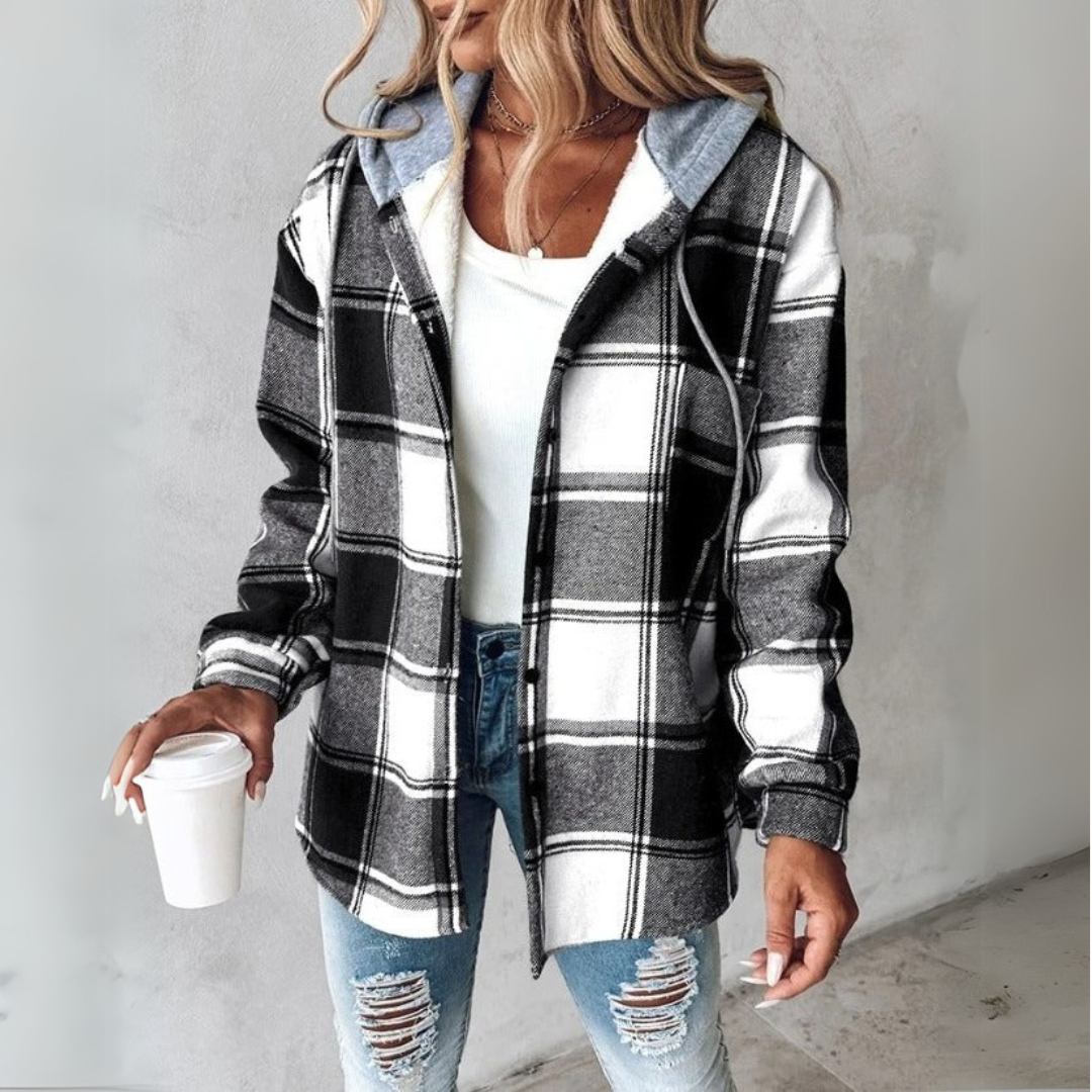 Carys | Warm Cosy Hooded Jacket