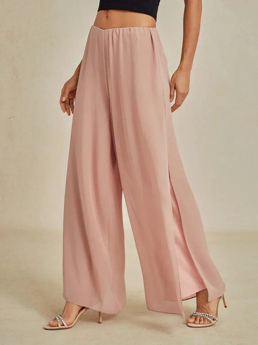 Wedgeline | Chiffon Split Leg Pants