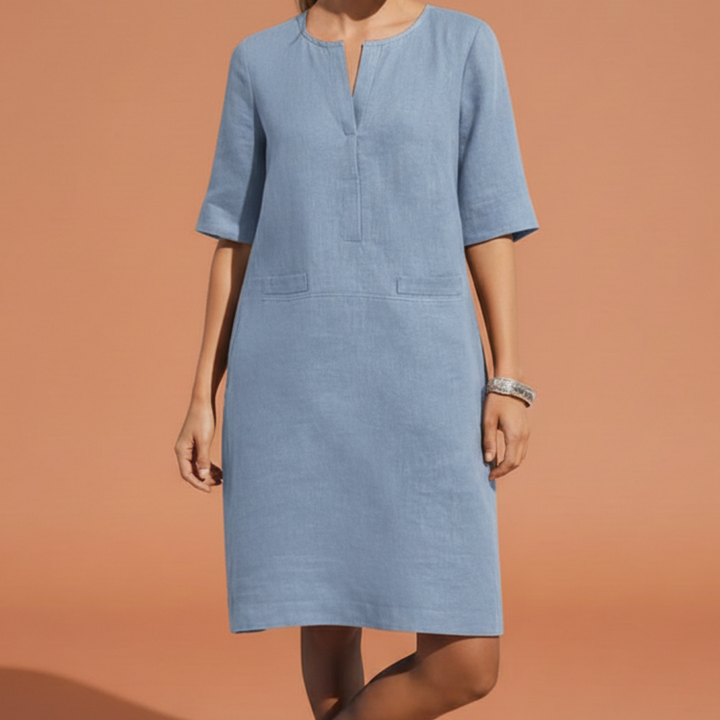Marlowe | Refined Shift Dress with Elbow Sleeves