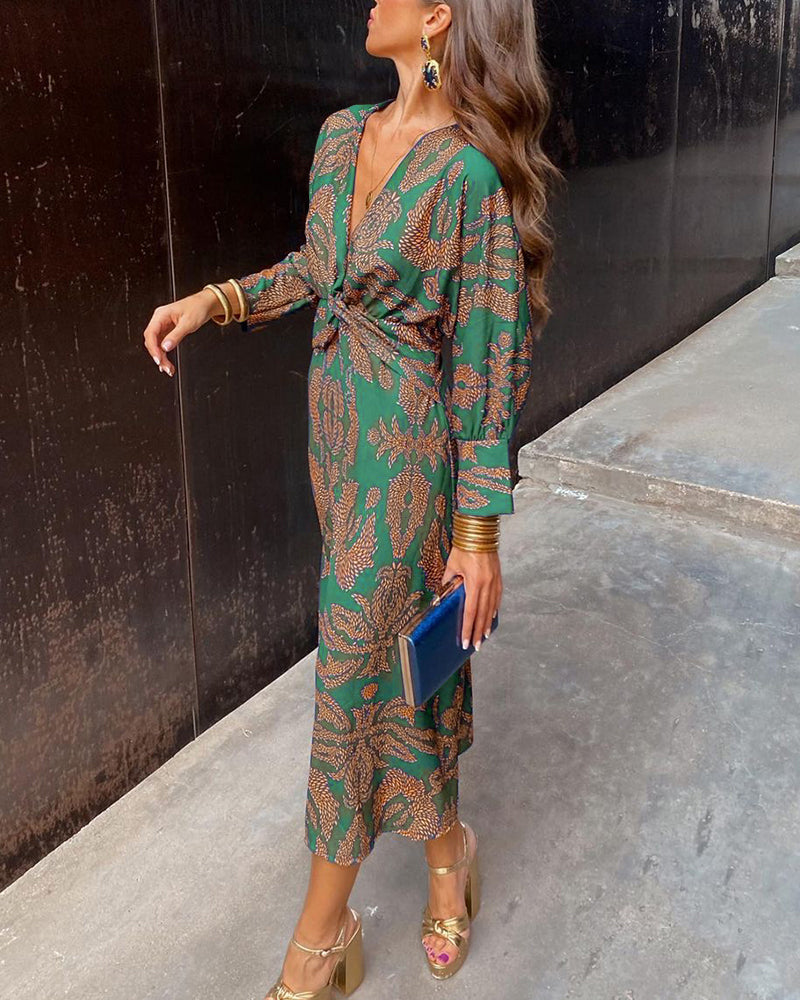 Milla | Floral Elegance Midi Dress