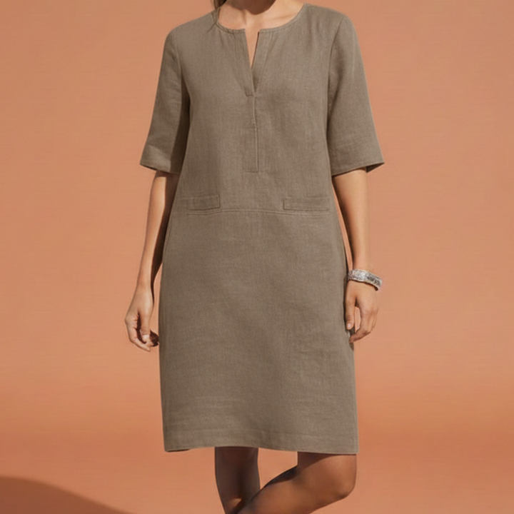 Marlowe | Refined Shift Dress with Elbow Sleeves