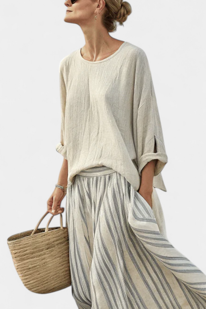 Aurcyn | Loose Blouse & Skirt