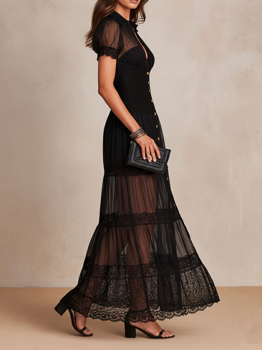 Chiara Elegant Boho Maxi Dress