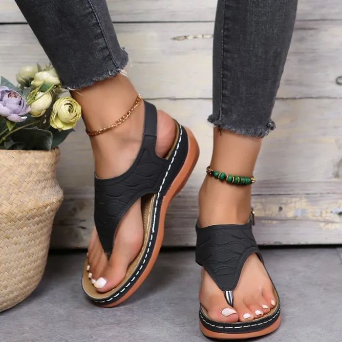Gale | Ankle Strap Thong Sandals