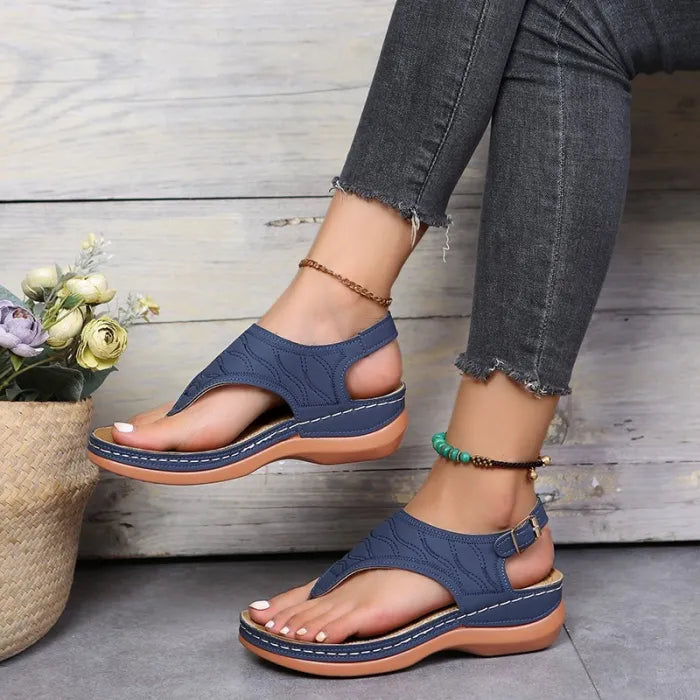 Gale | Ankle Strap Thong Sandals
