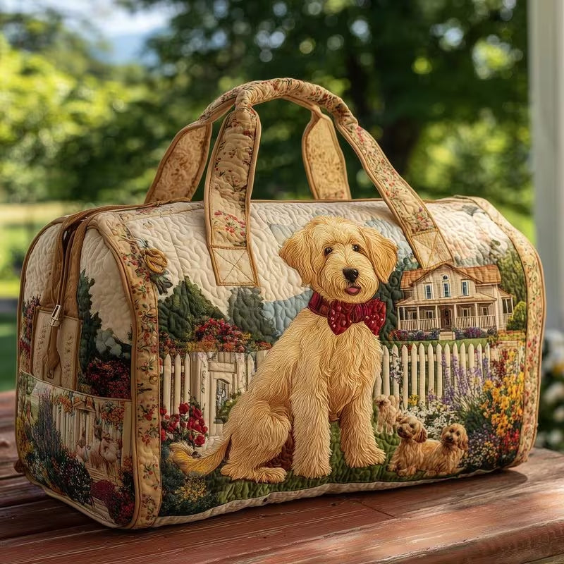 Rosie's hand-quilted puppy weekender bag - Country Cottage
