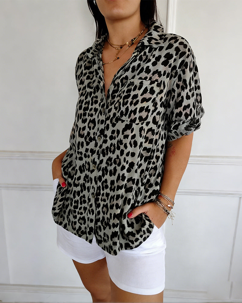 Susan | Leopard Print Blouse