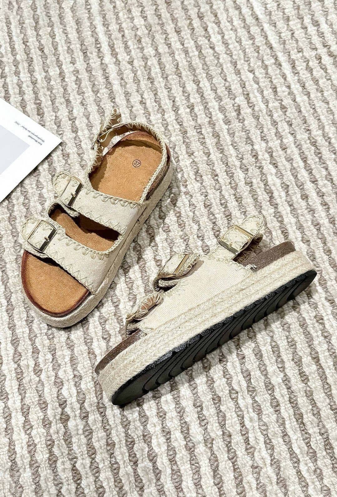 Kerensa | Beige Wedge Sandal