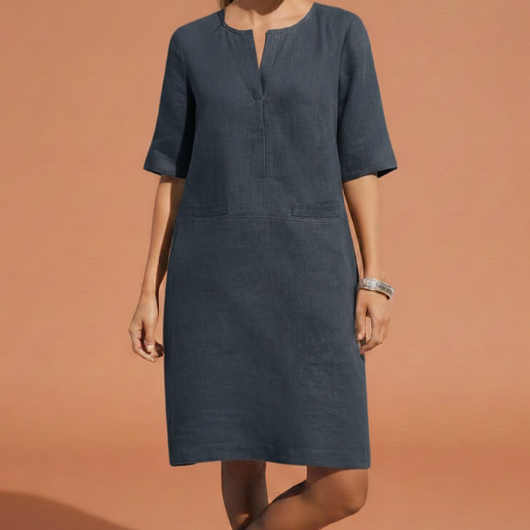 Marlowe | Refined Shift Dress with Elbow Sleeves