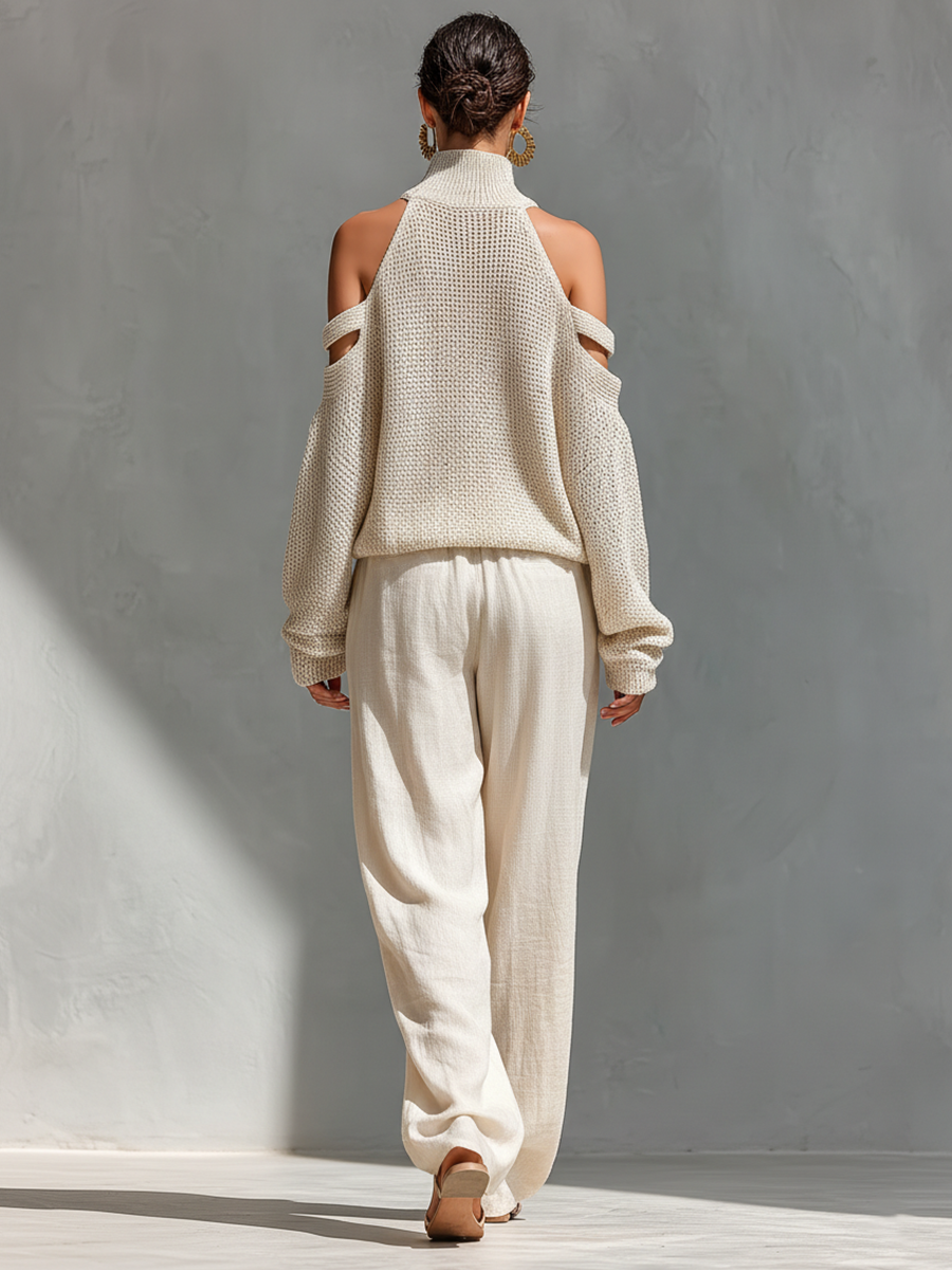 Astrid | Off-Shoulder Knit Set