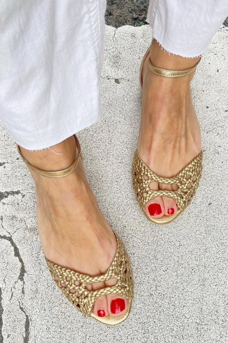 Bubs | Effortless Braided Gold Summer Sandals