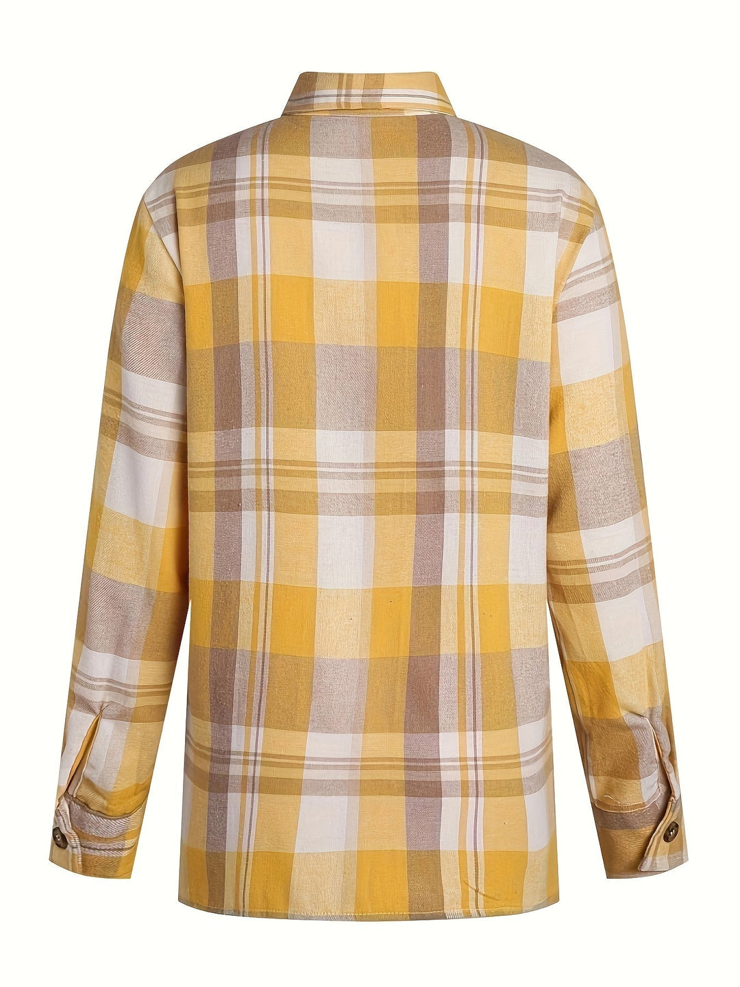 Mandy gingham long sleeve summer shirt for women