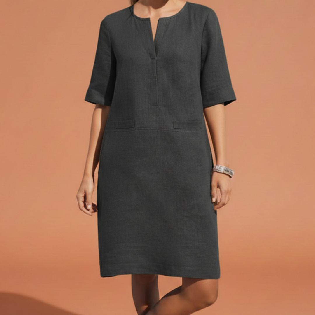 Marlowe | Refined Shift Dress with Elbow Sleeves