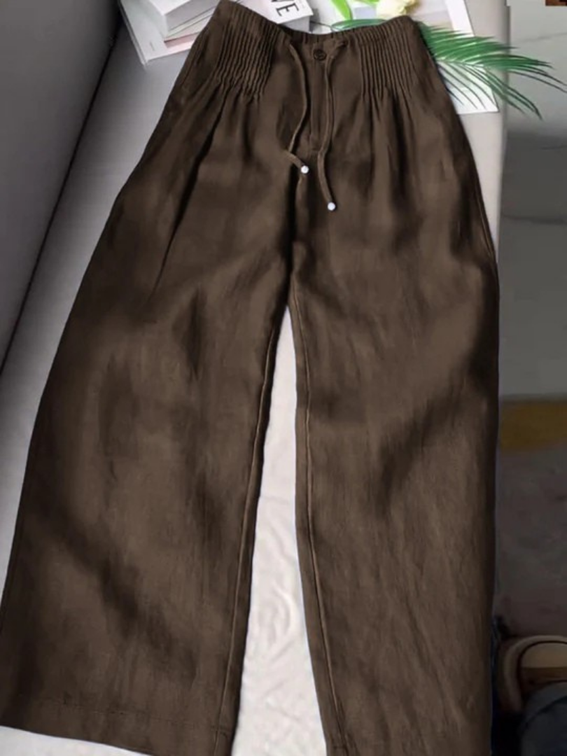 Bridie | Easy Lightweight Cotton Wide Leg Pants