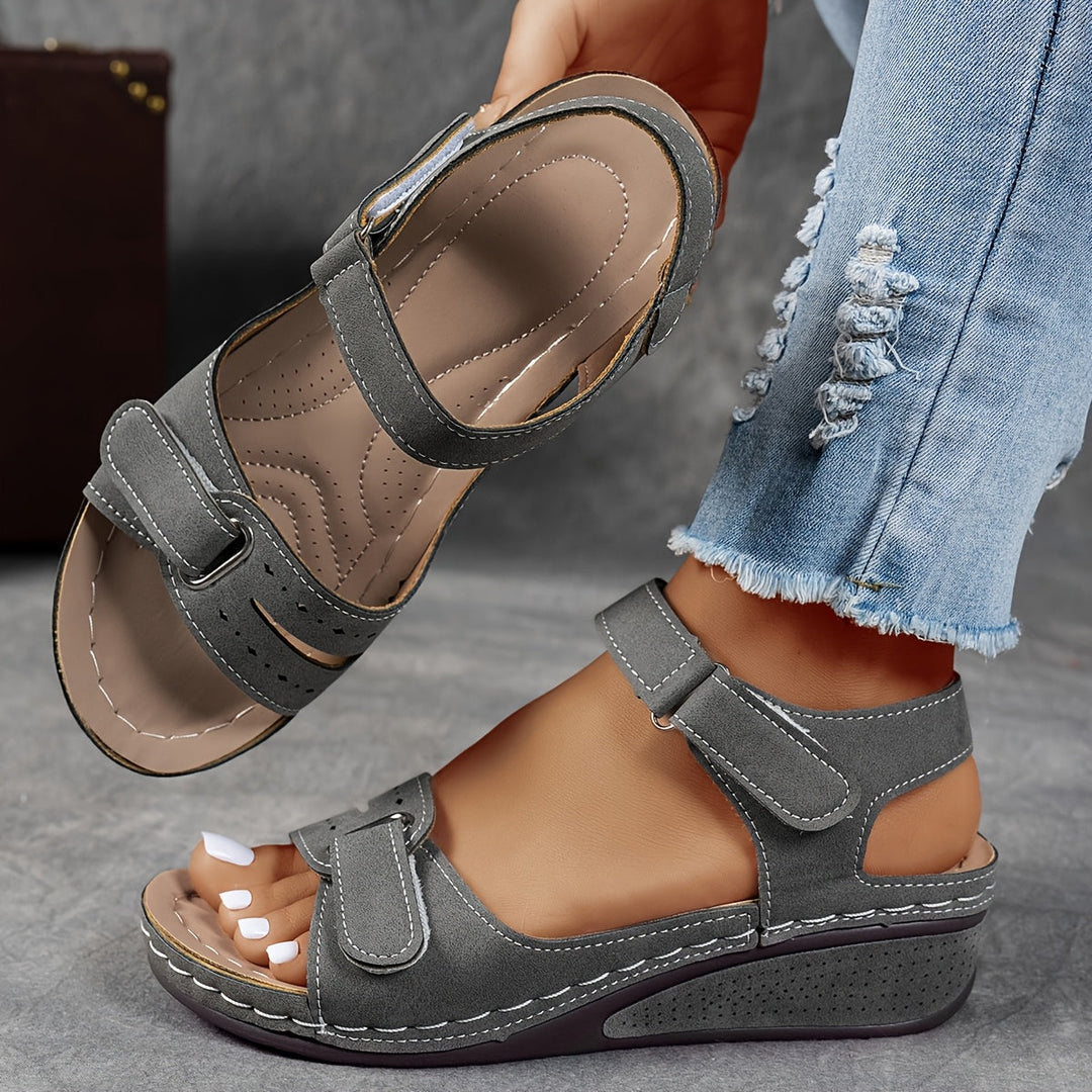 Nance | Effortless Grey Summer Sandals