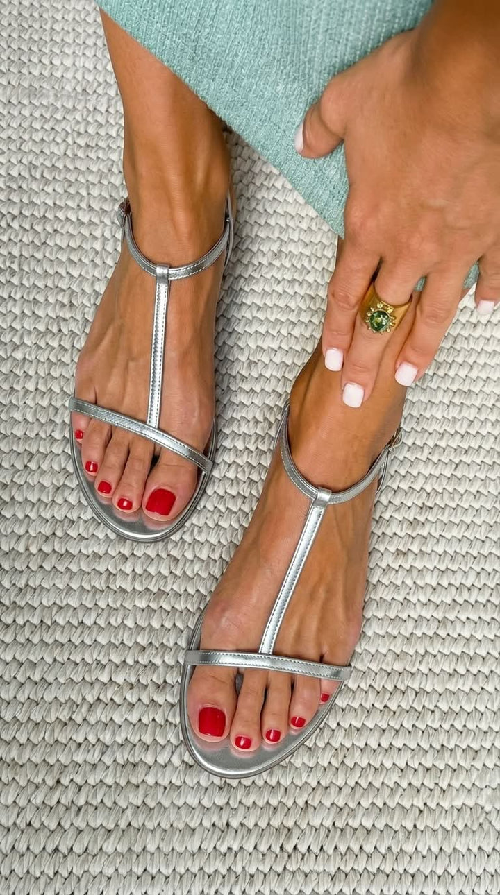 Pippa | Effortless Gold Summer Sandals