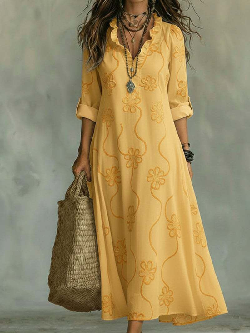Rosie's Boho Bloom Maxi Dress
