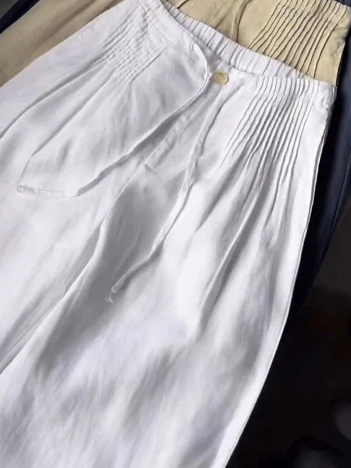 Bridie | Easy Lightweight Cotton Wide Leg Pants