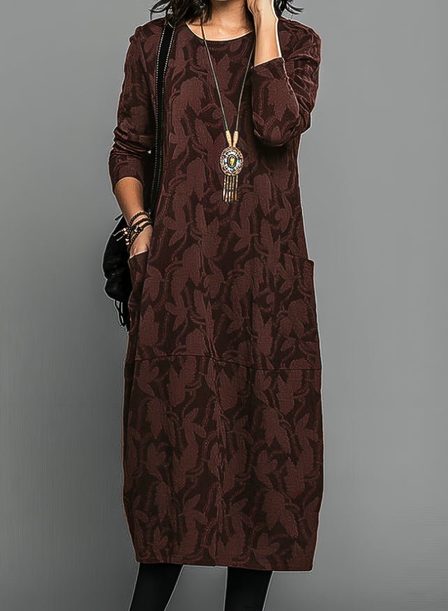 Cassie | Casual Winter Dress, Round Neck