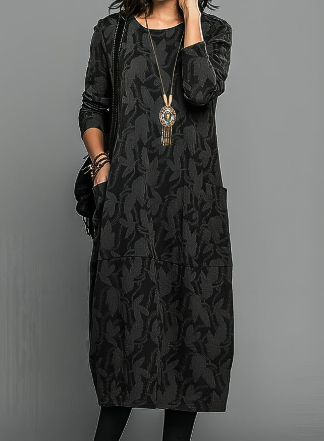 Cassie | Casual Winter Dress, Round Neck