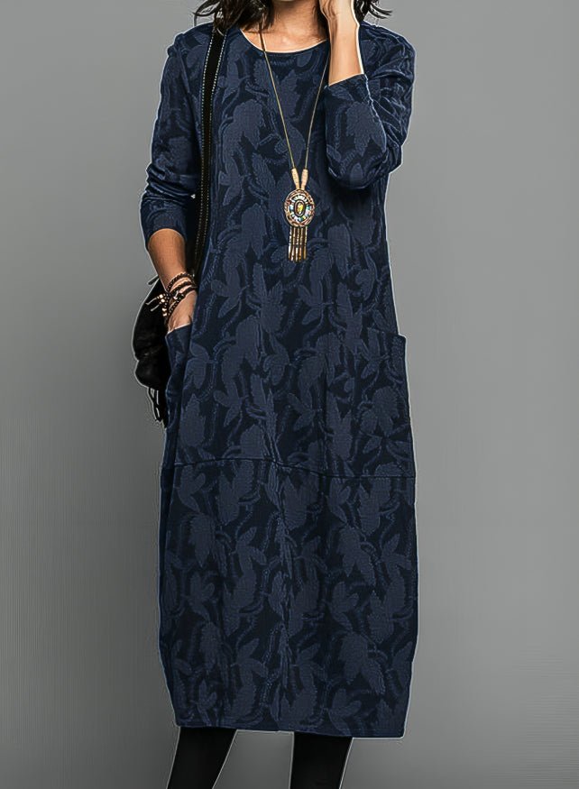 Cassie | Casual Winter Dress, Round Neck