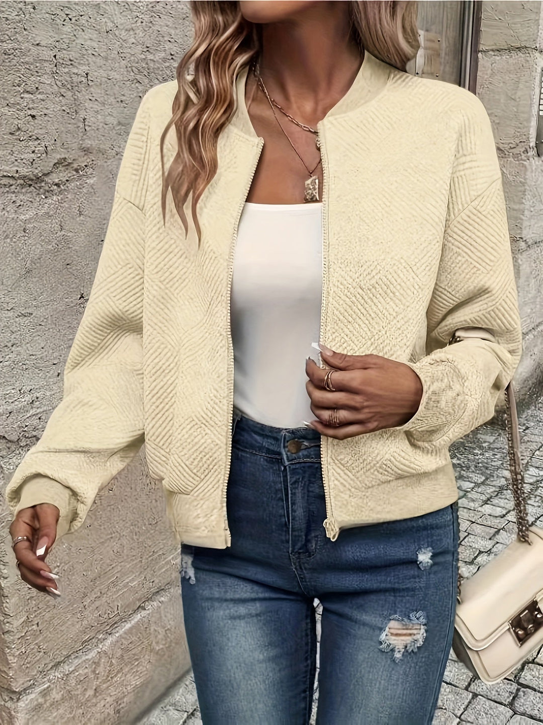 Trixie | Relaxed Soft Bomber Jacket