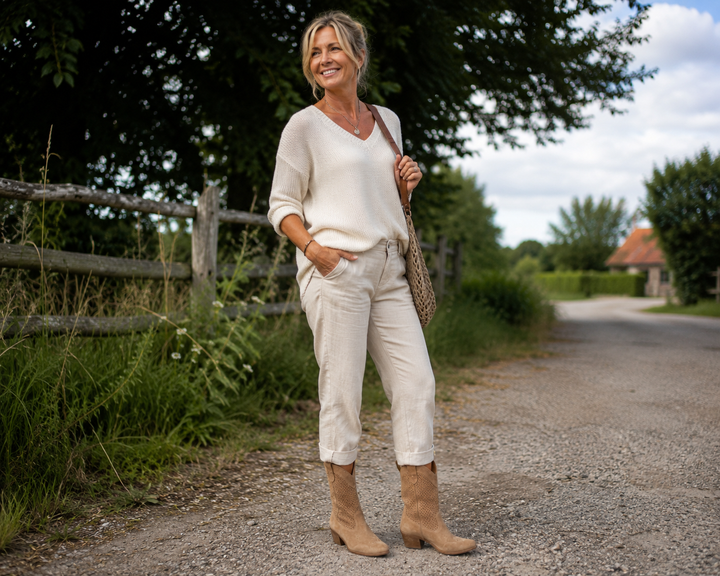 Rosie's Perforated Western Boots