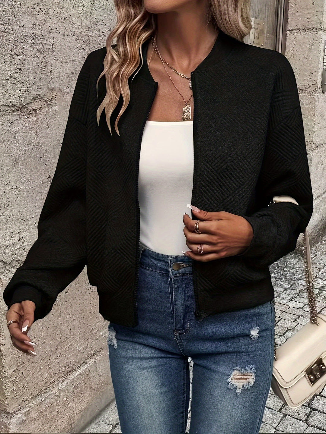 Trixie | Relaxed Soft Bomber Jacket