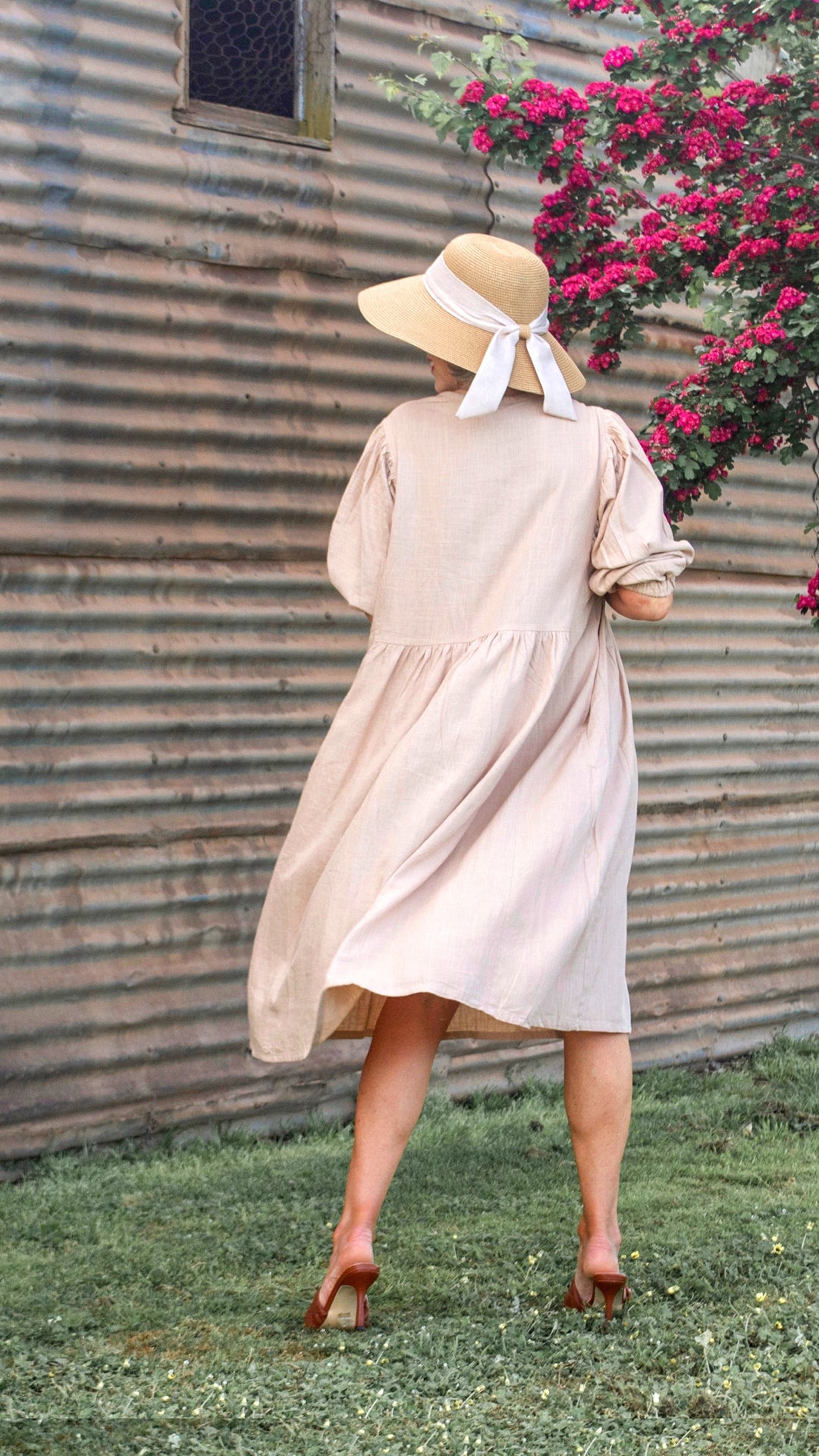 Genevieve | Dusk Linen Dress