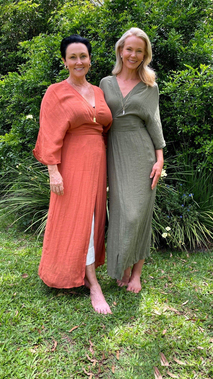 Grace | Draped Wrap Midi Dress