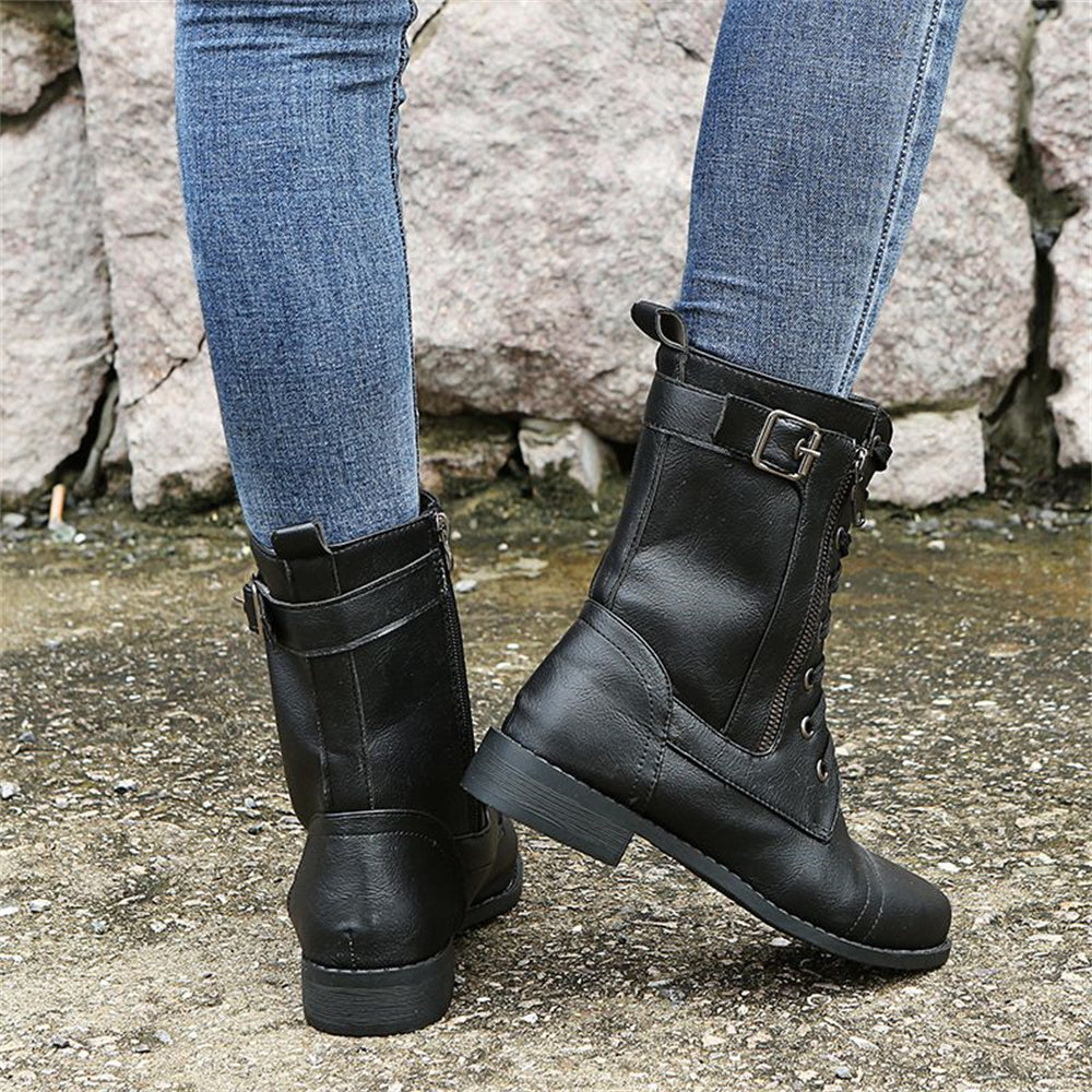 Dana | Toe Side Zipper Orthopedic Boots