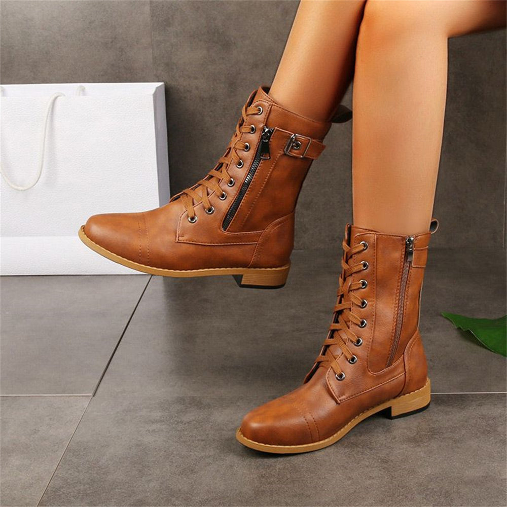 Dana | Toe Side Zipper Orthopedic Boots