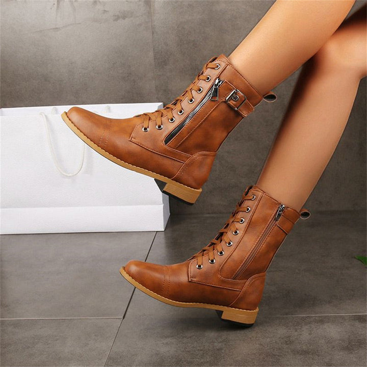 Dana | Toe Side Zipper Orthopedic Boots