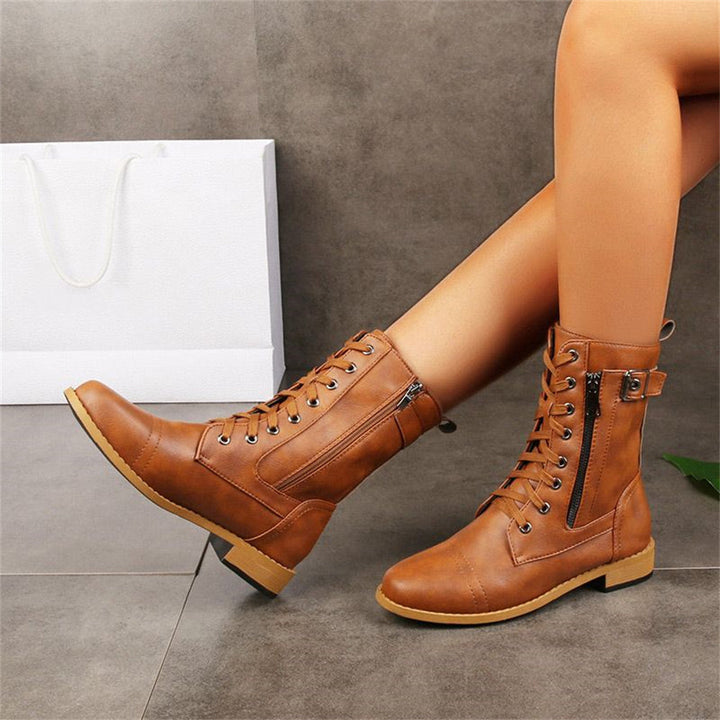 Dana | Toe Side Zipper Orthopedic Boots