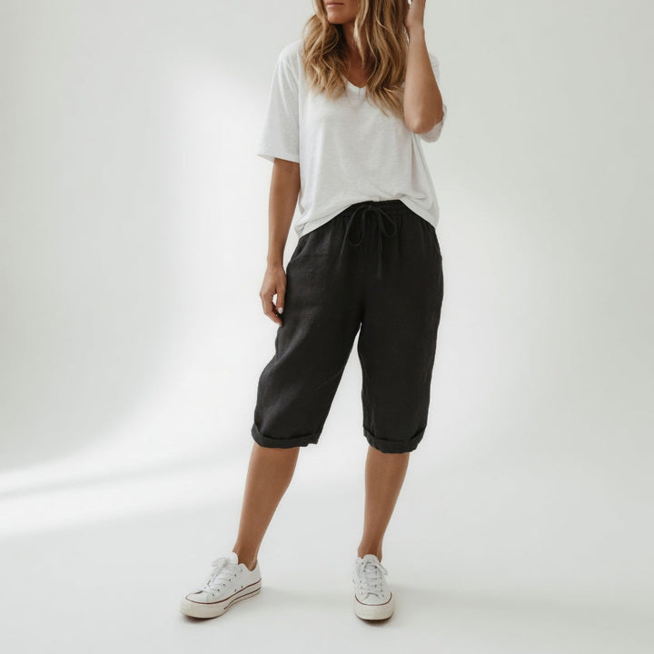 Kasey | Classic Cotton Bermuda Shorts for Women